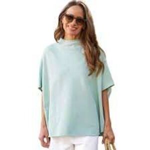 Frank & Eileen Seafoam Green Triple Fleece Capelet One Size